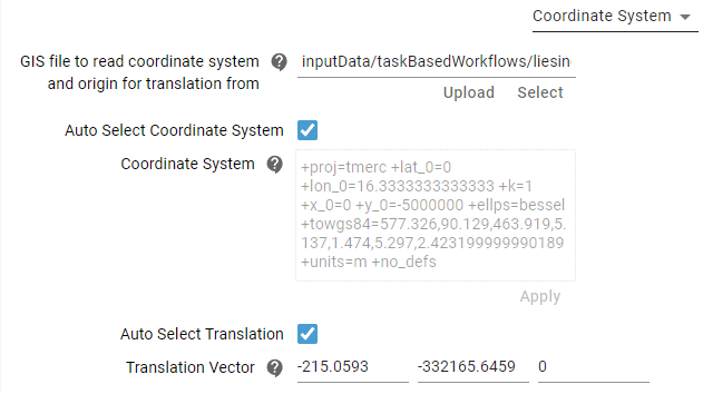 Project Coordinate System Advanced Setups 1