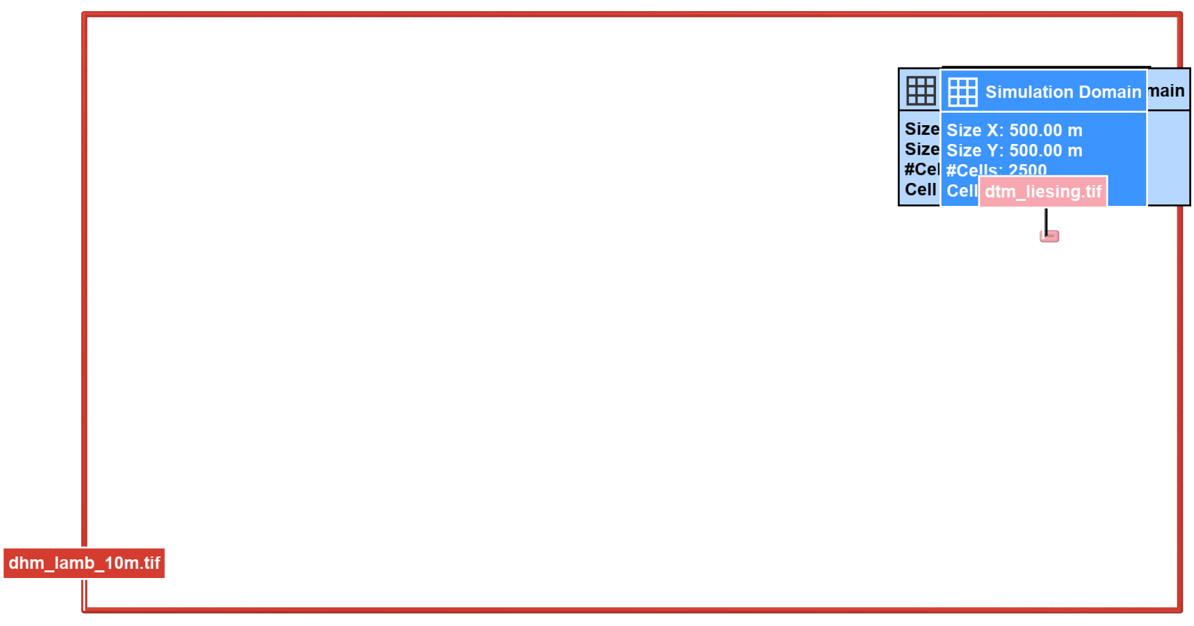 File bounds of decoration raster file