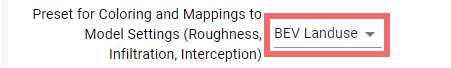 Specify the mapping of land use