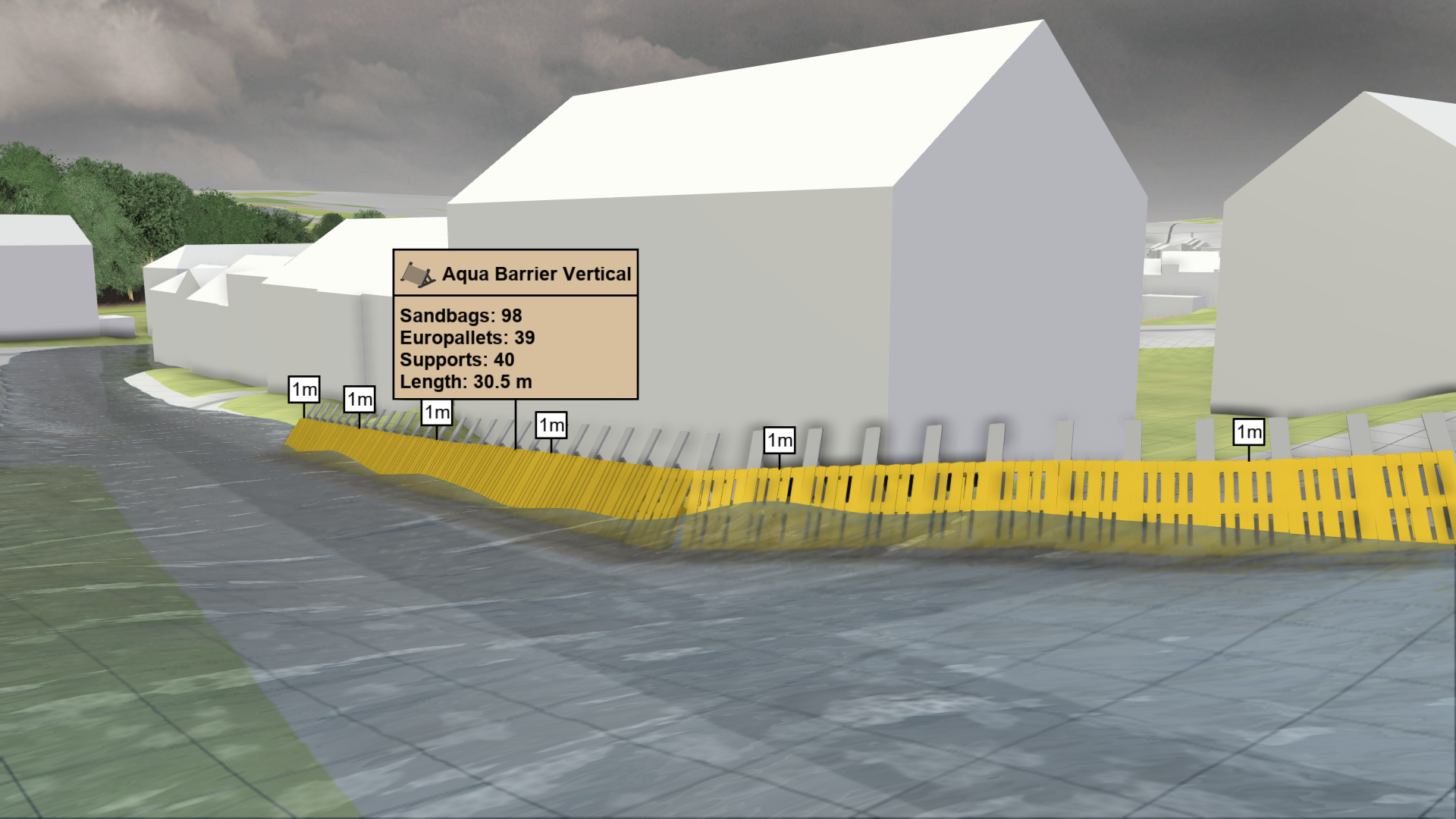 Vertical Aqua Barrier action AquaBarrierVertical Image