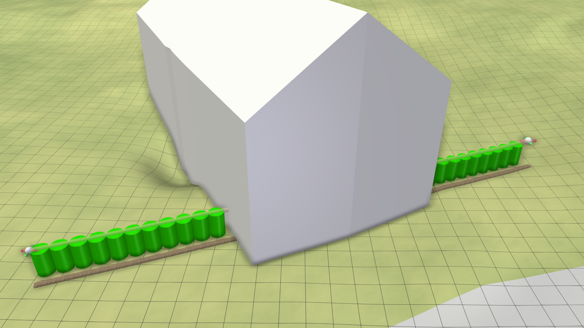 Barrier through building