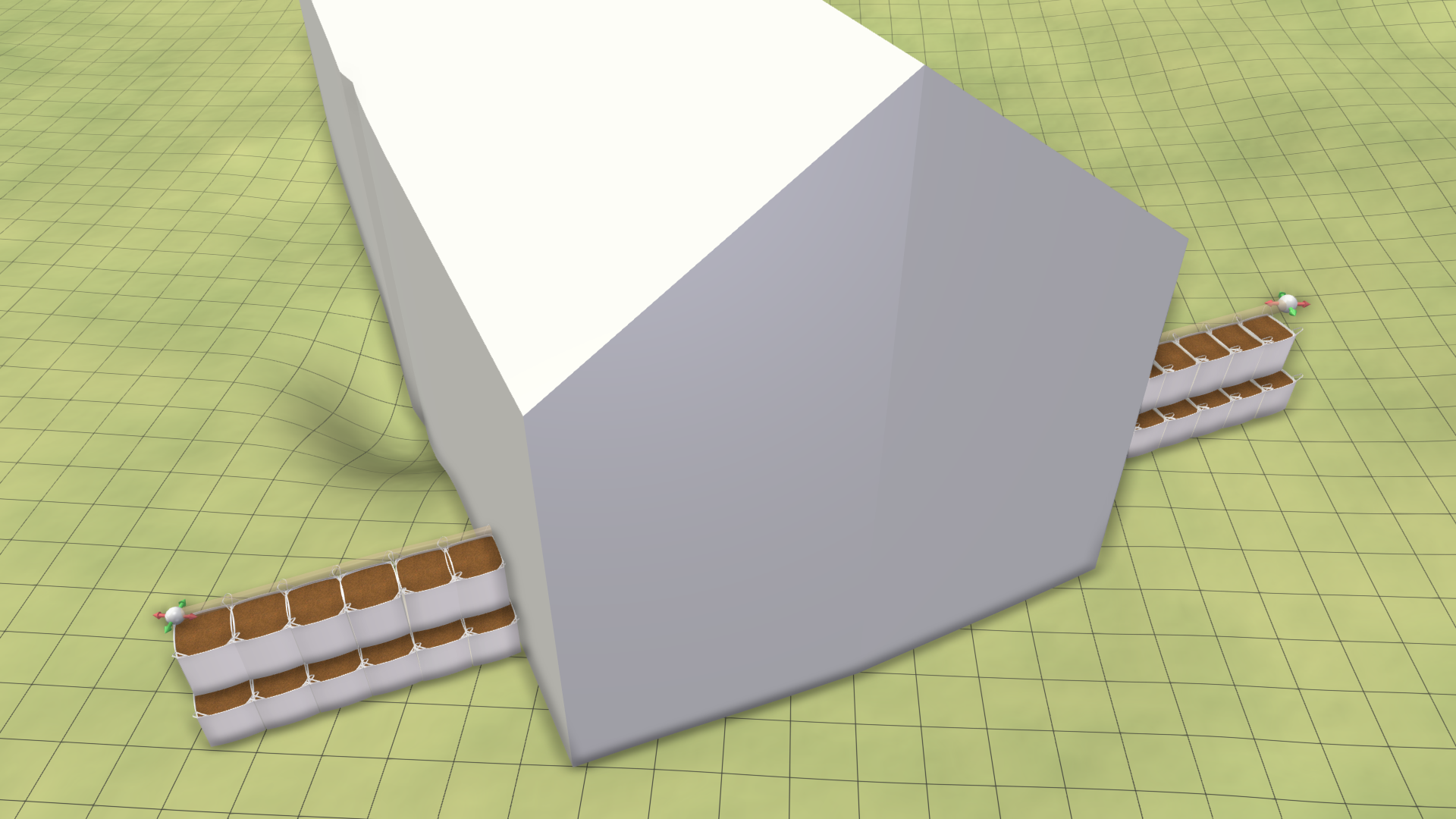 Barrier through building