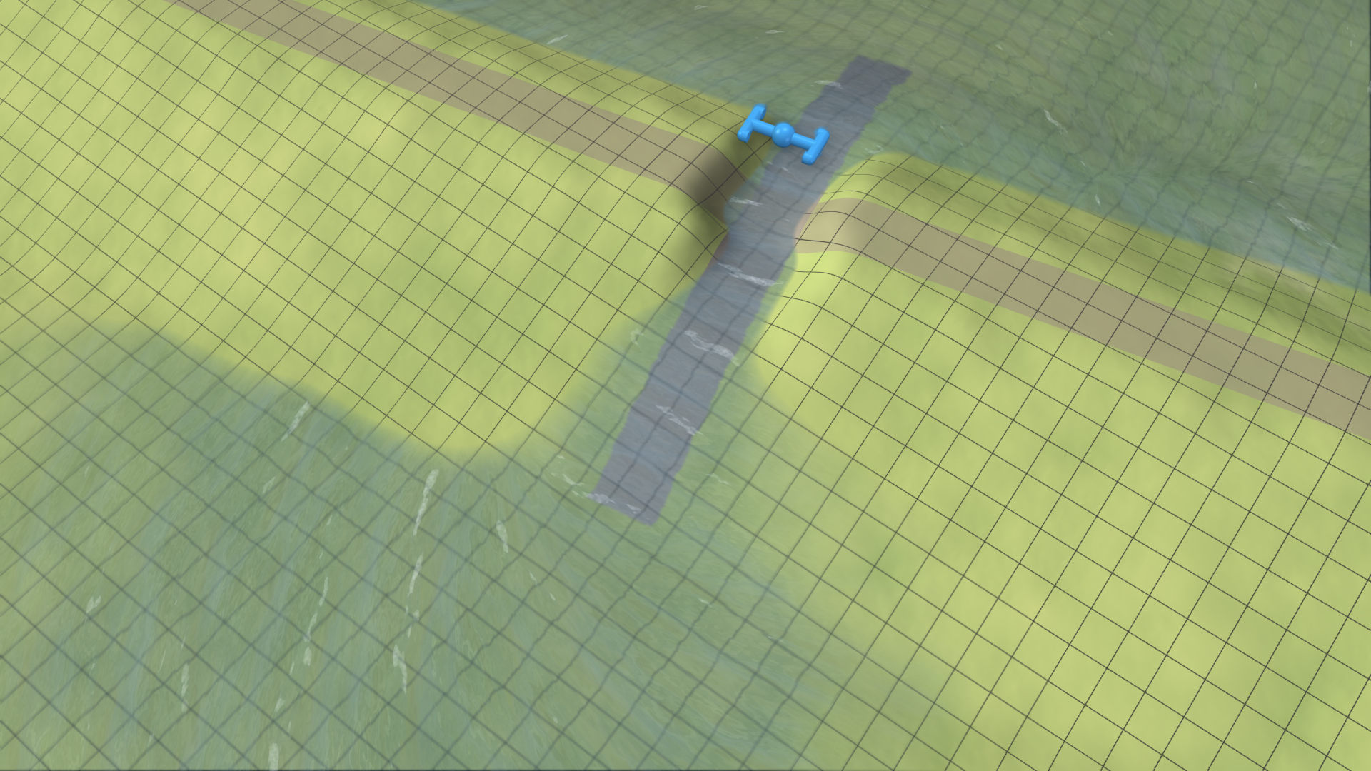 Breach at early time step