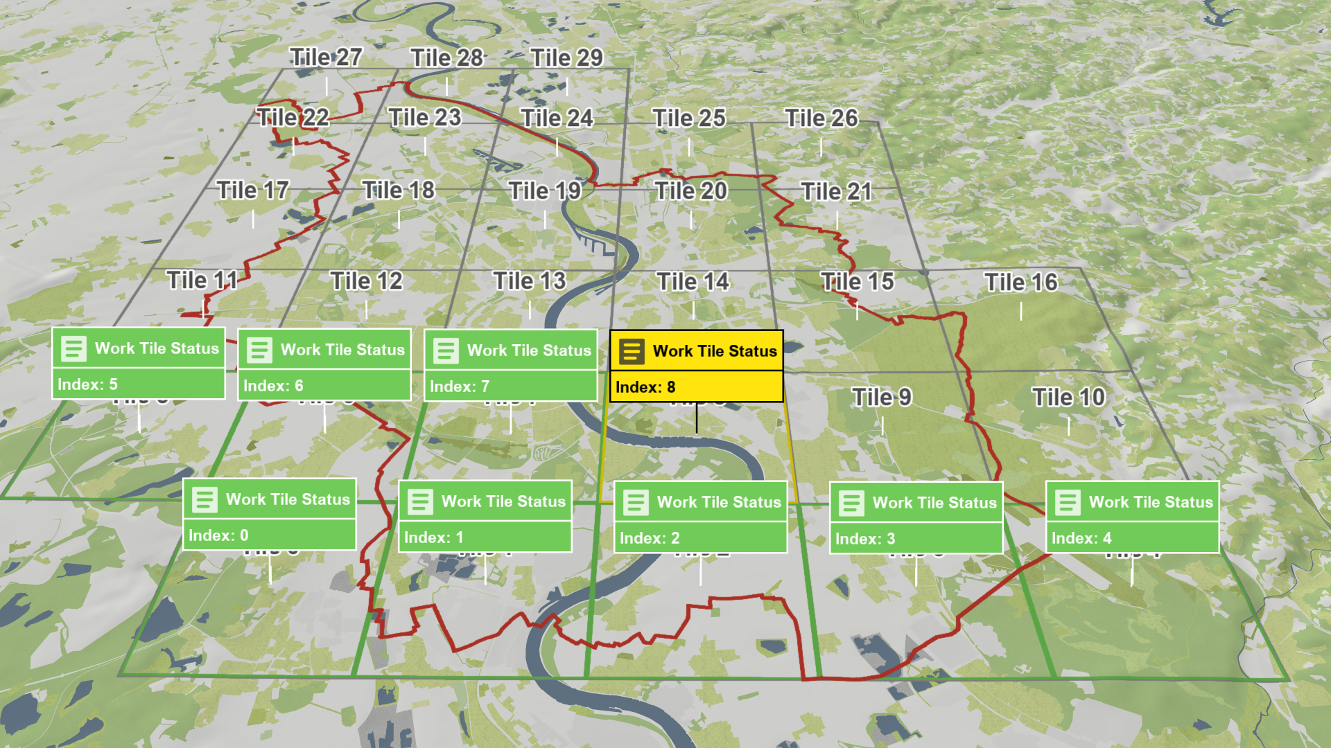 Work Tiles with Status Work Tiles with Status Image