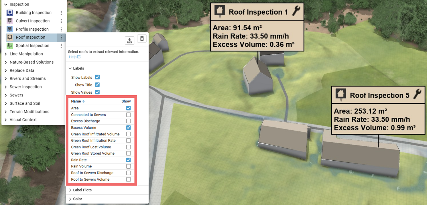 Selection of Displayed Values