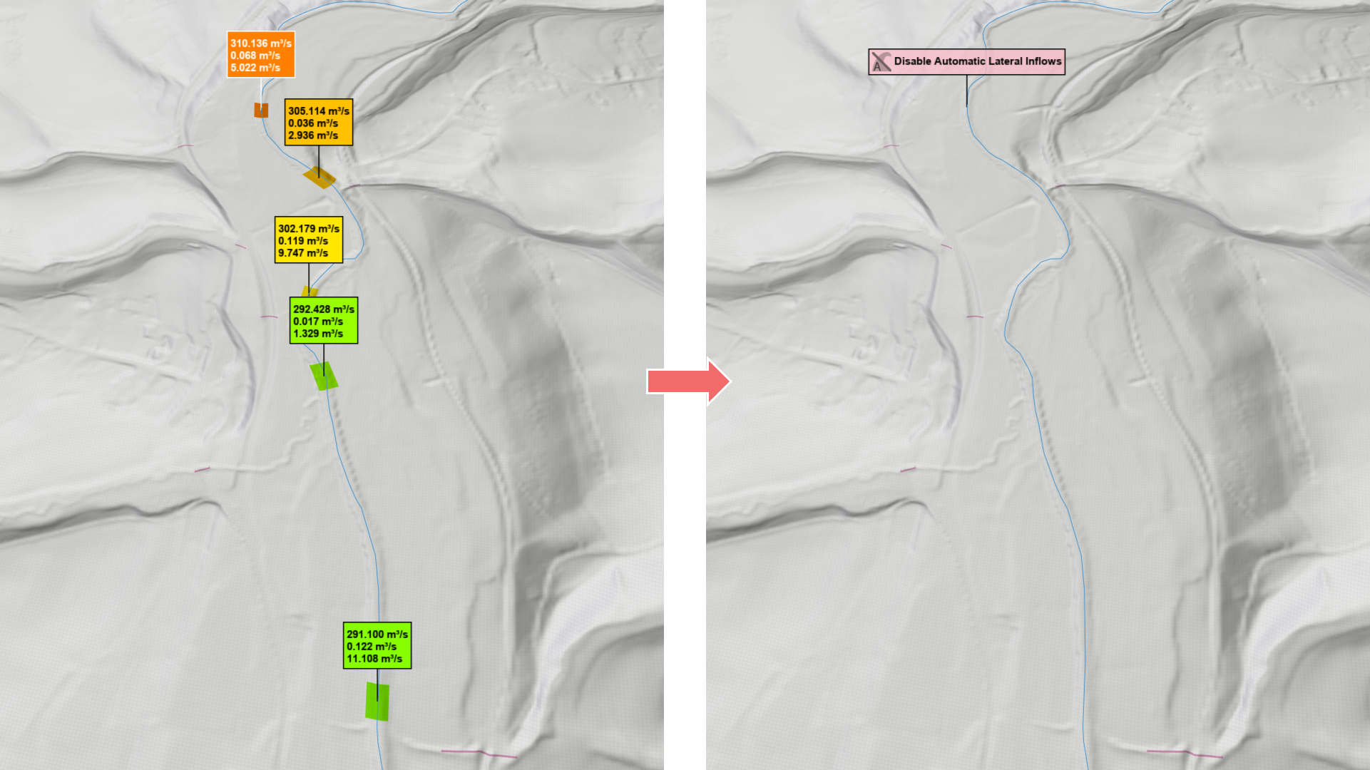 Disable Lateral Inflows Disable Automatic Lateral Inflows Image