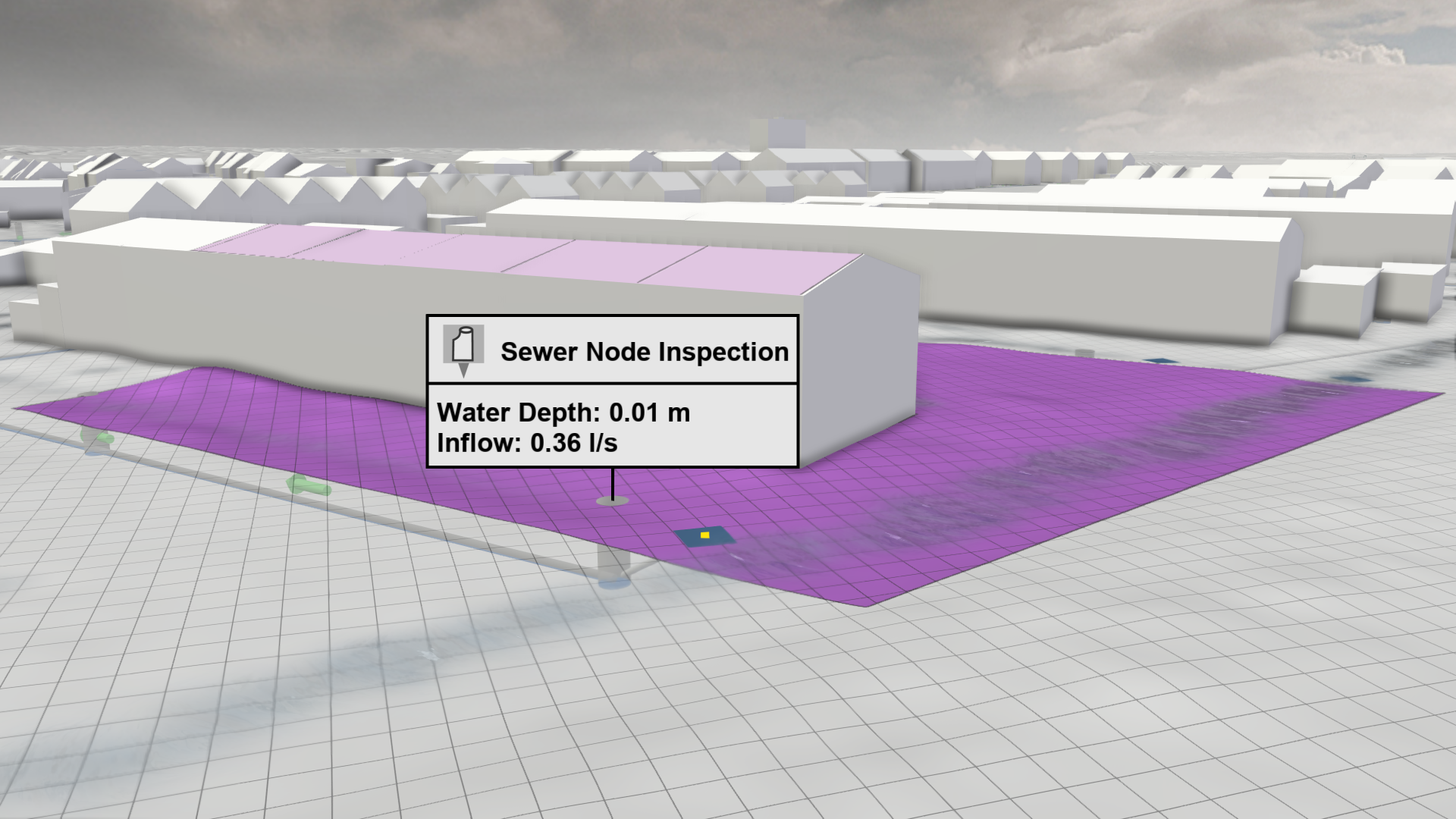 Associated roofs in side view