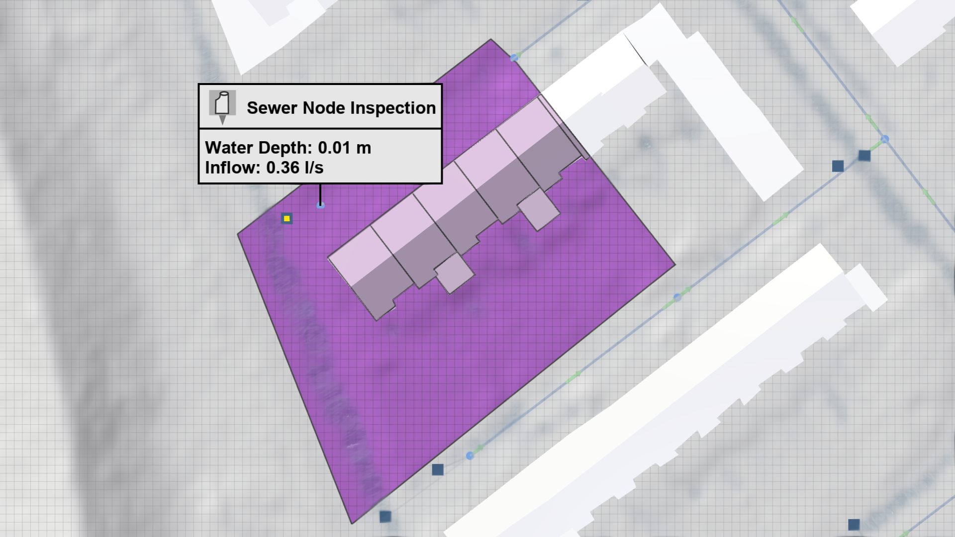 Associated roofs in top-down view