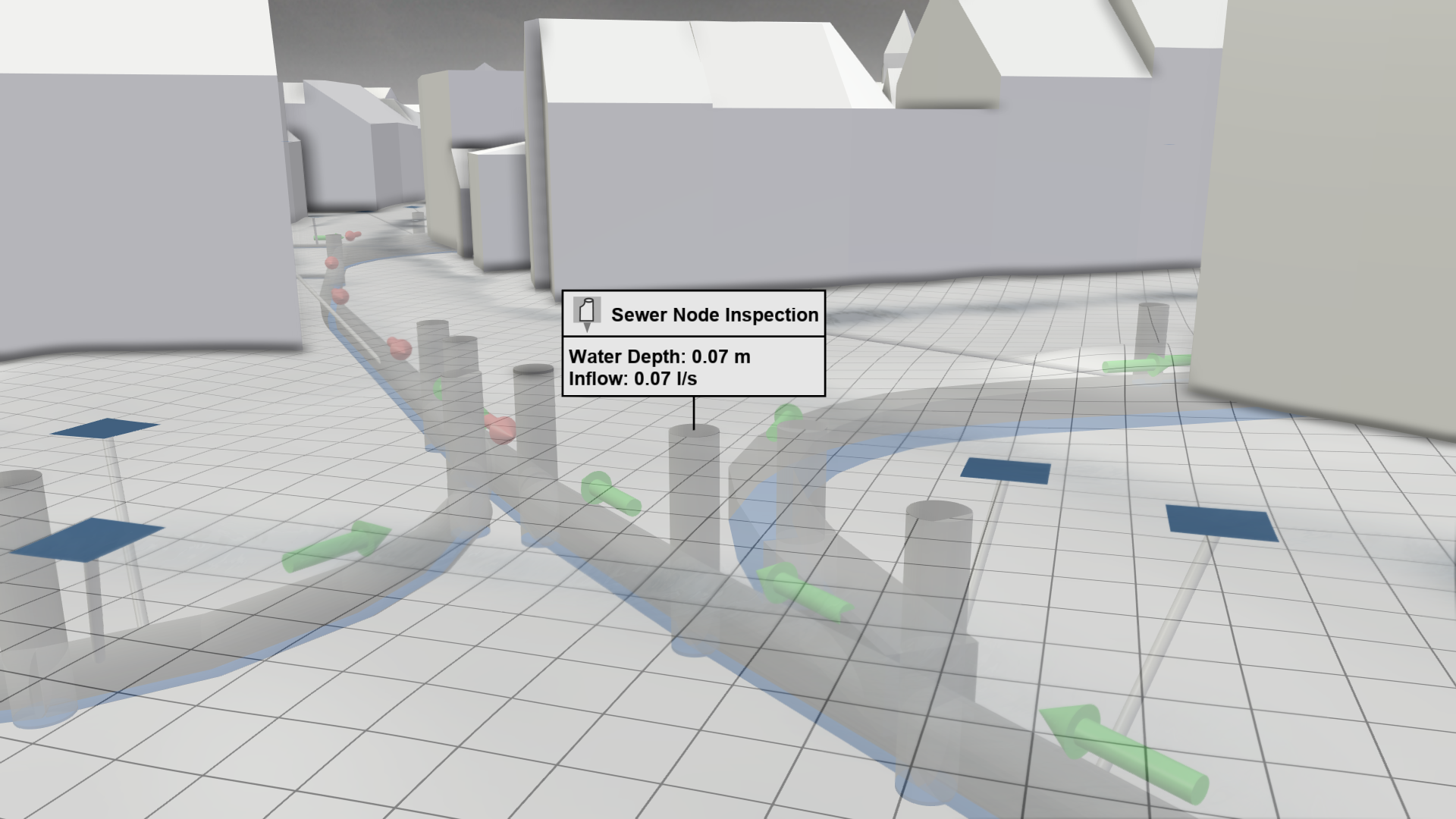 Inspection of a sewer node