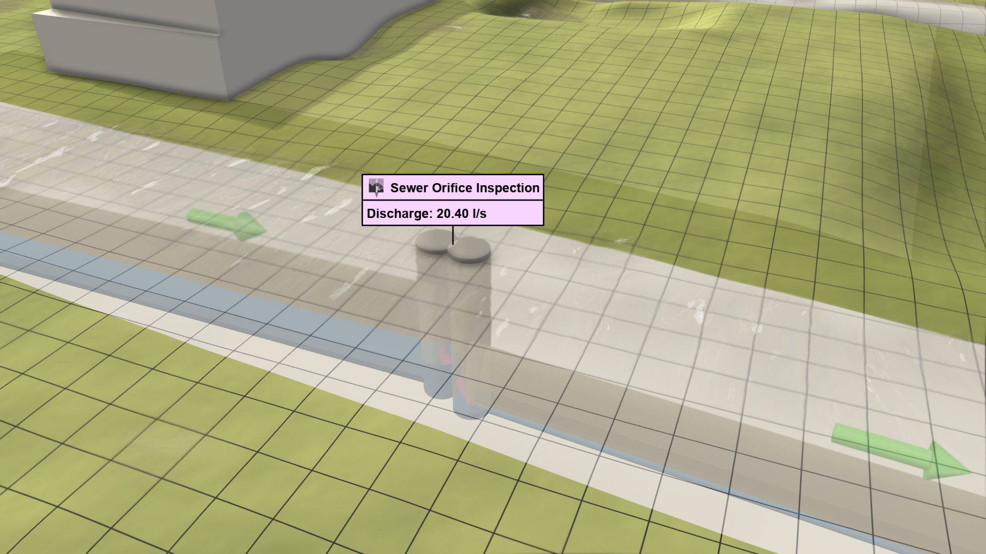 Inspection of a sewer orifice