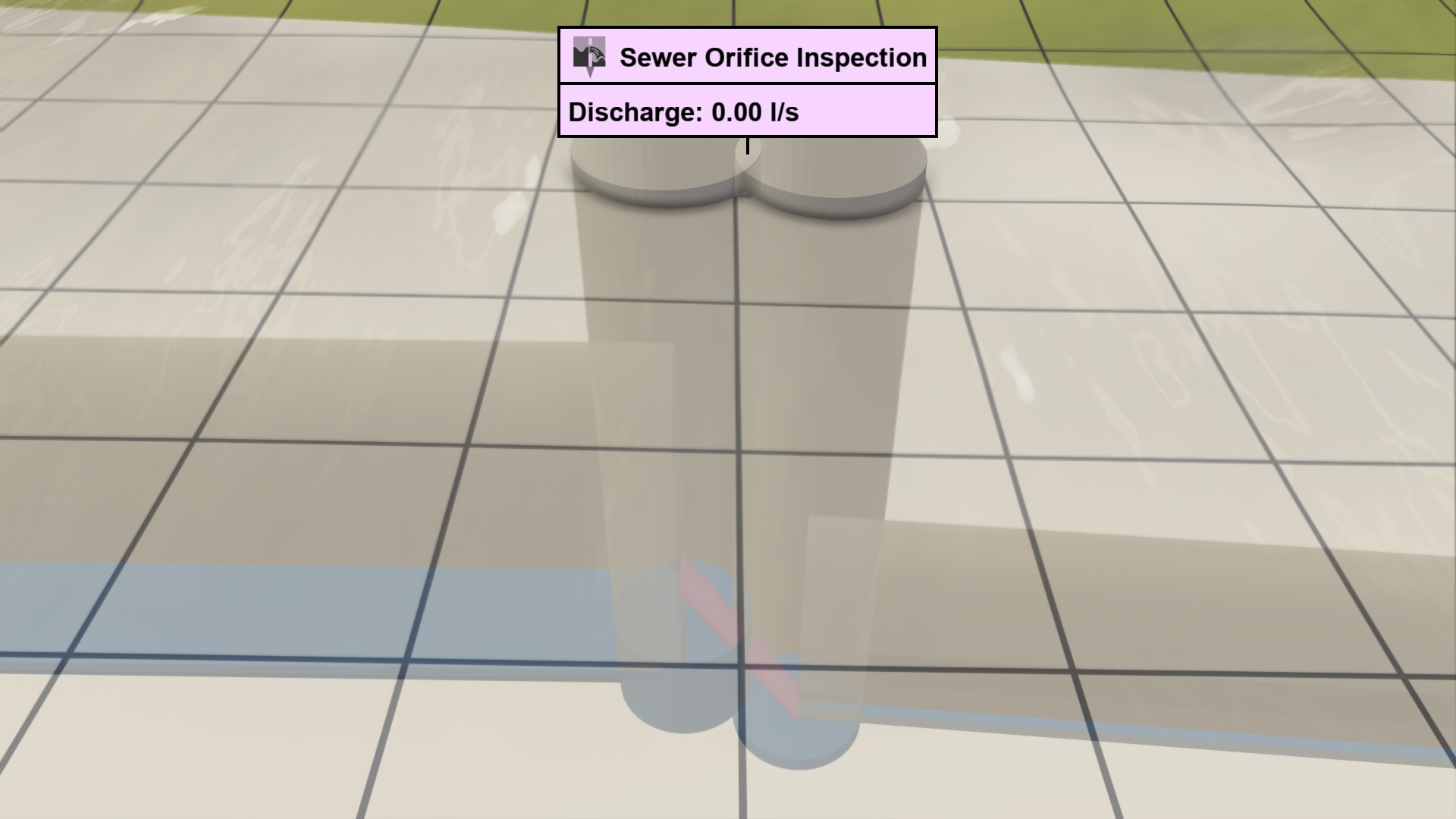 No discharge through sewer orifice