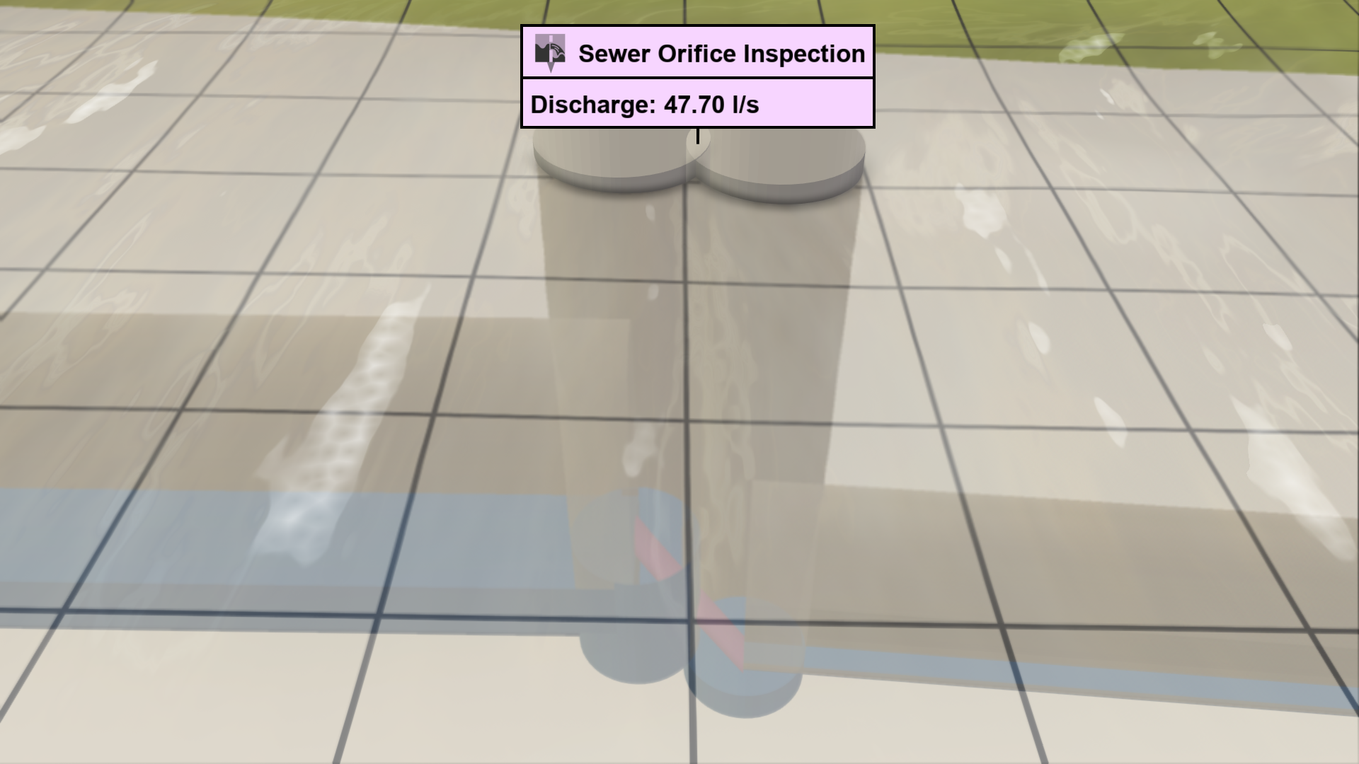 No discharge through sewer orifice