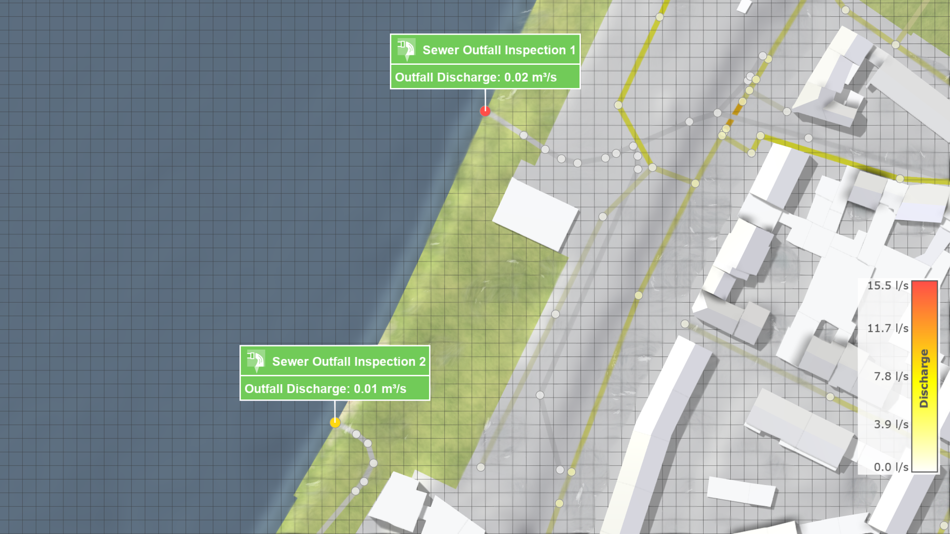 Sewer outfall inspections at a river