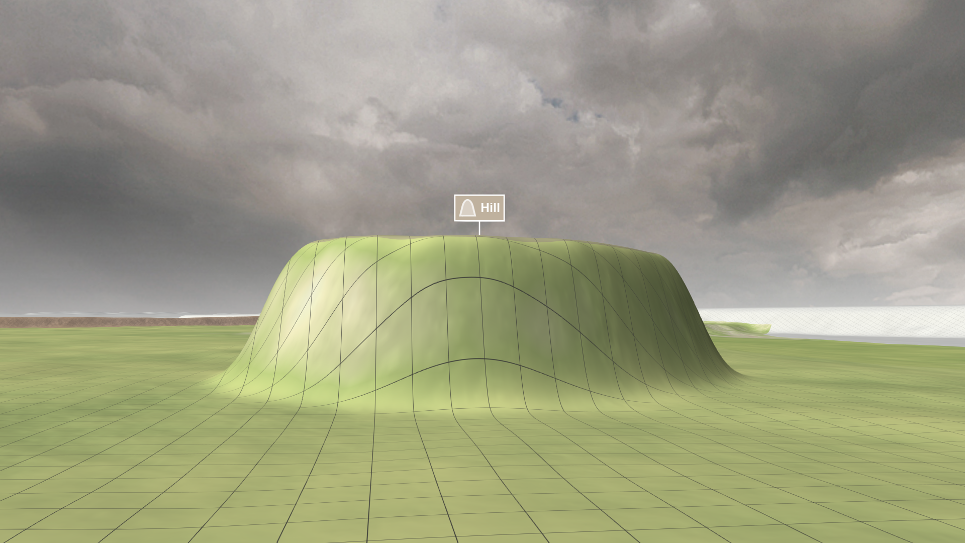 Steep angle of slope