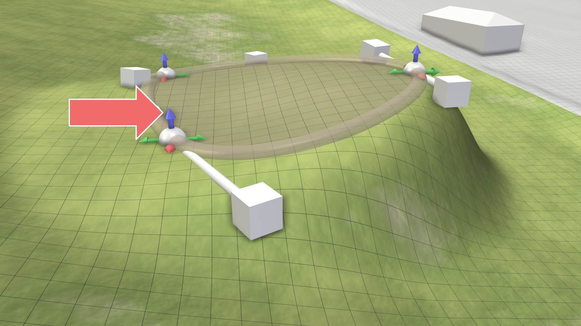 Height determination from line elevation in edit mode