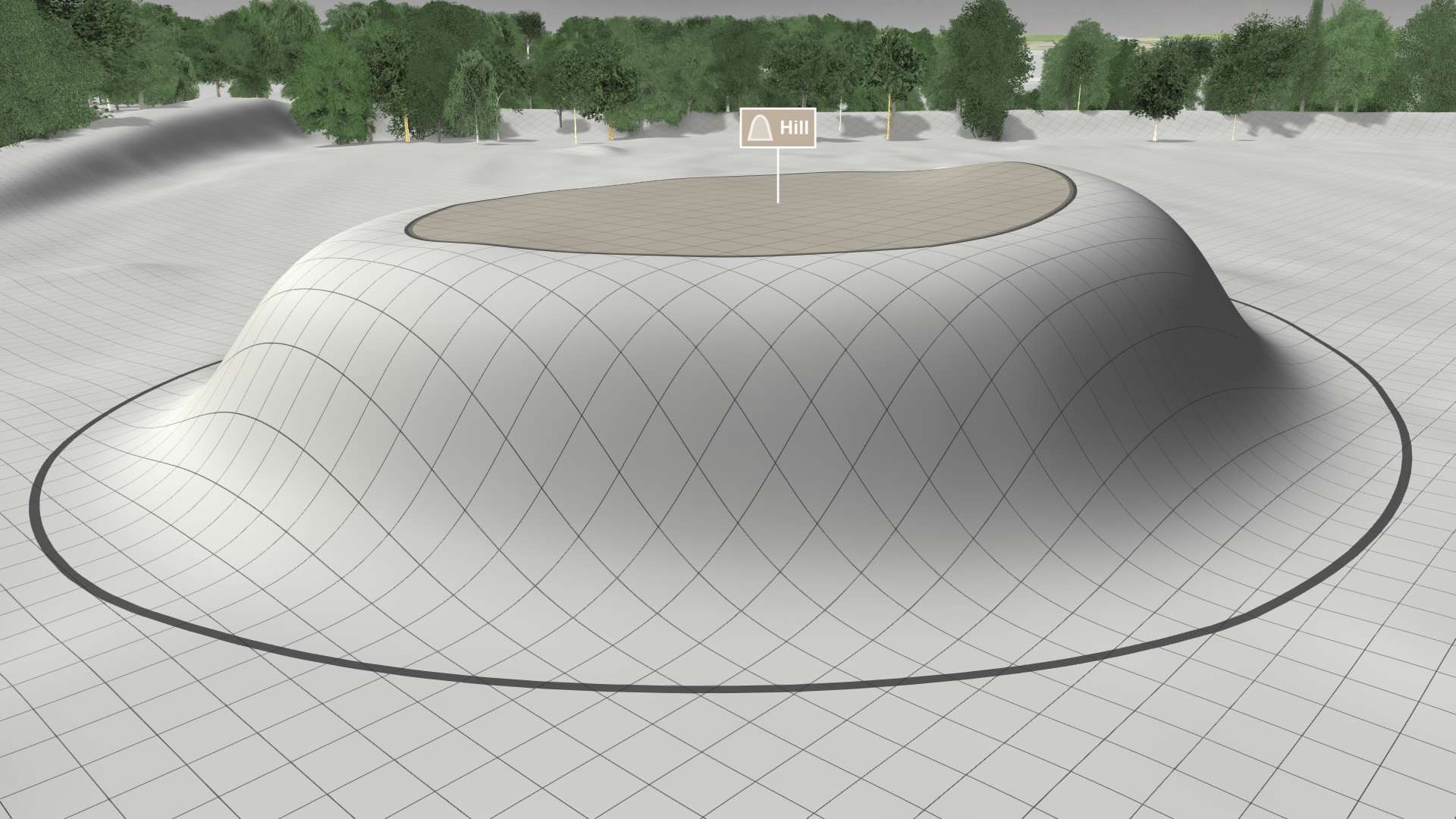 Hill with cubic interpolation