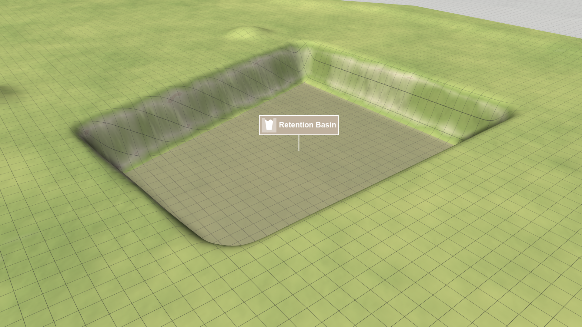 Steep angle of slope