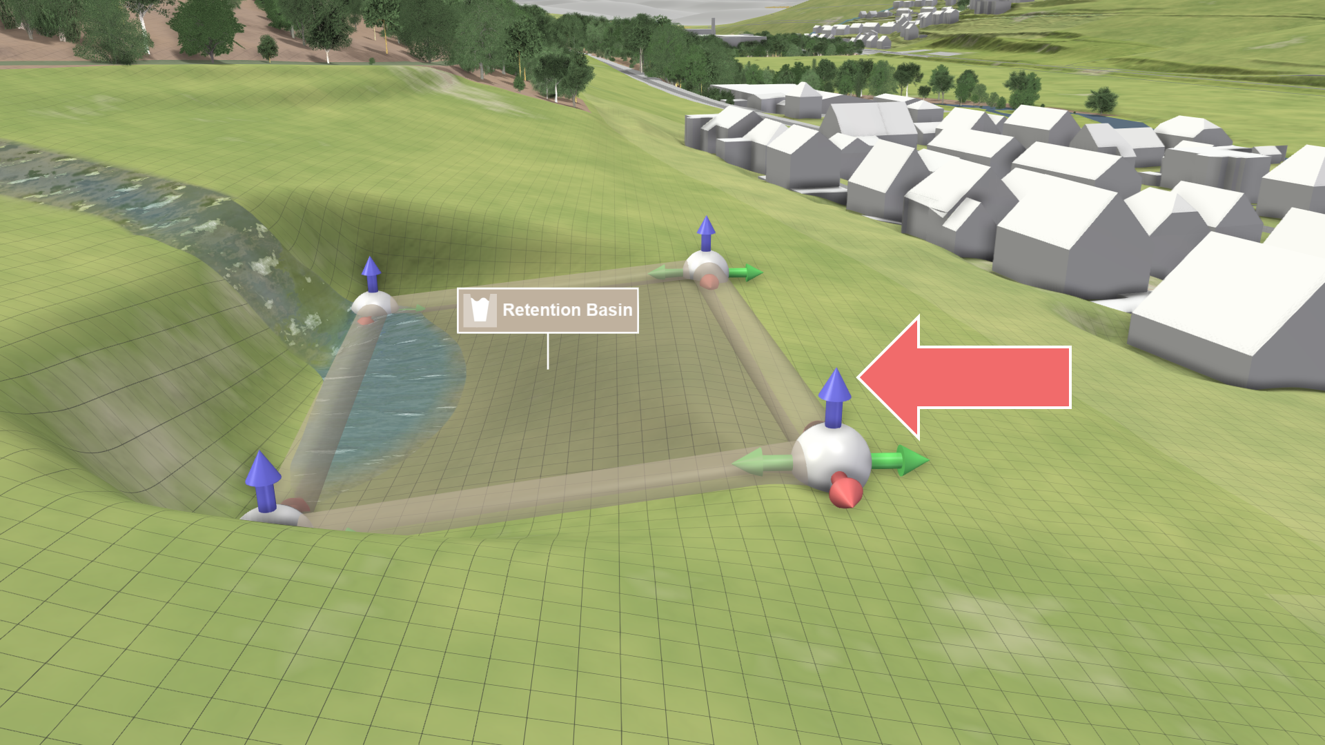 Depth determination from line elevation in edit mode