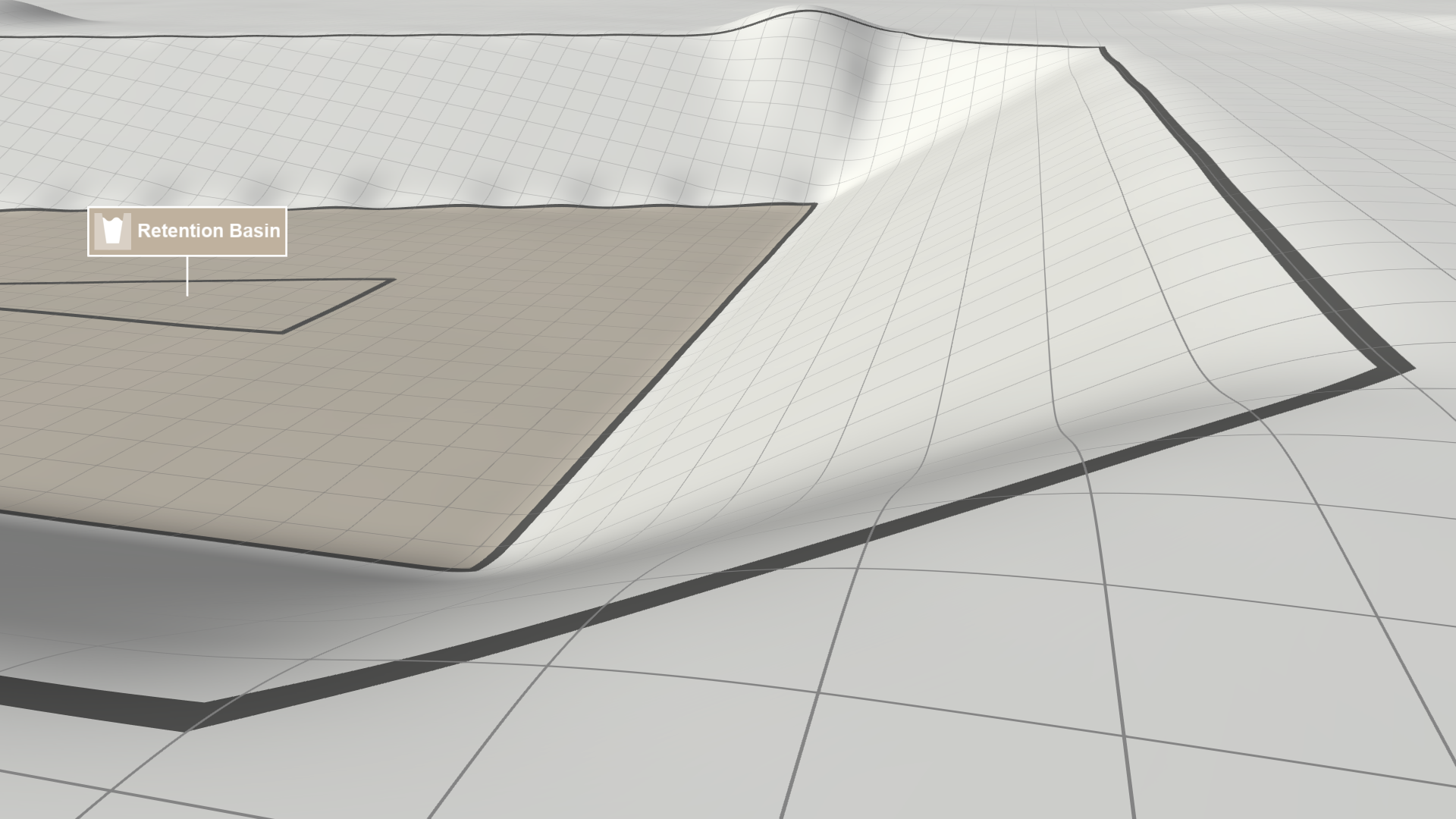 Basin with linear interpolation