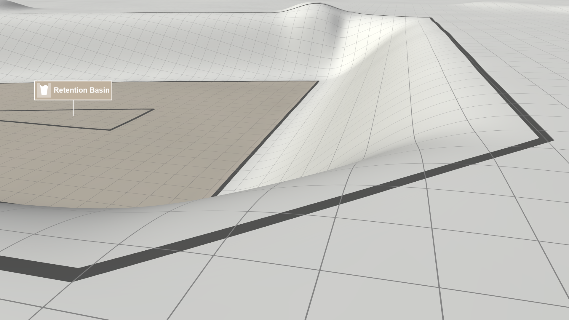 Basin with sine interpolation