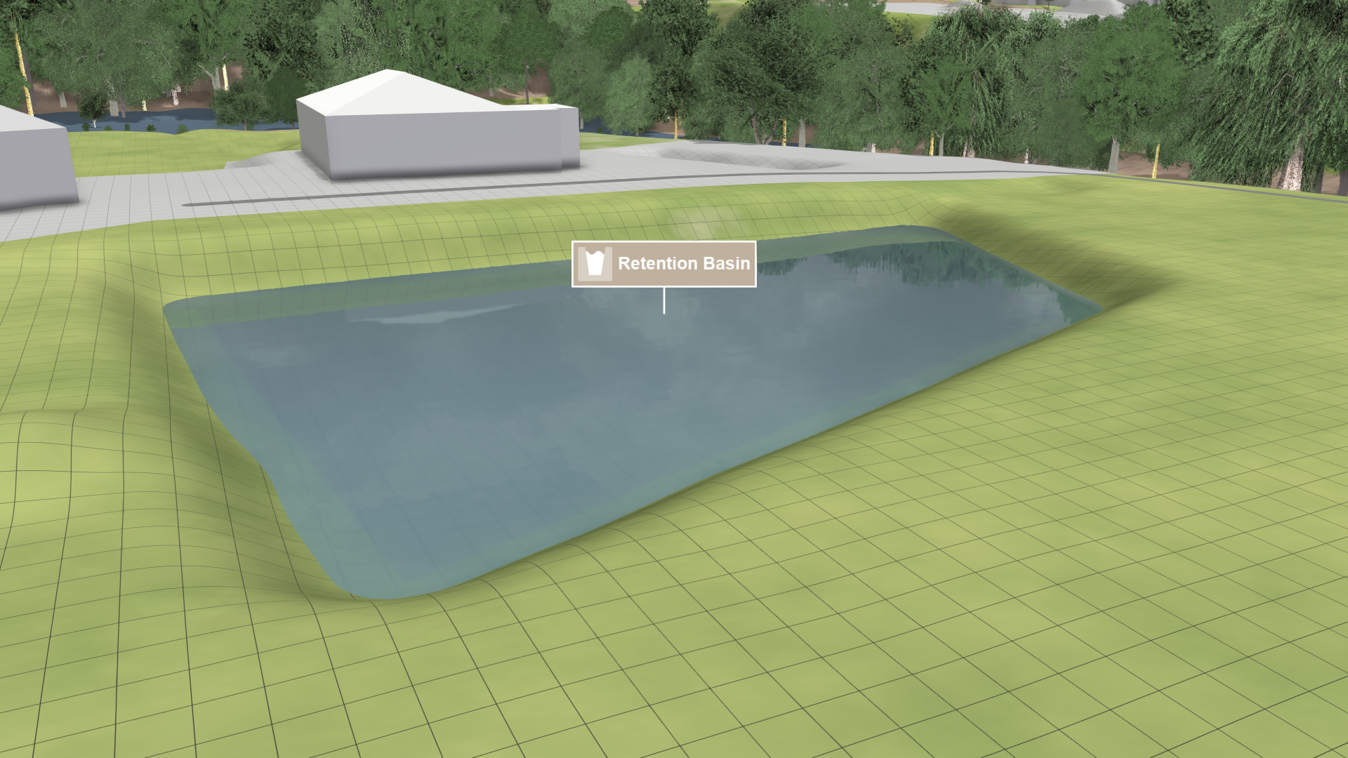 Retention basin action RetentionBasin Image