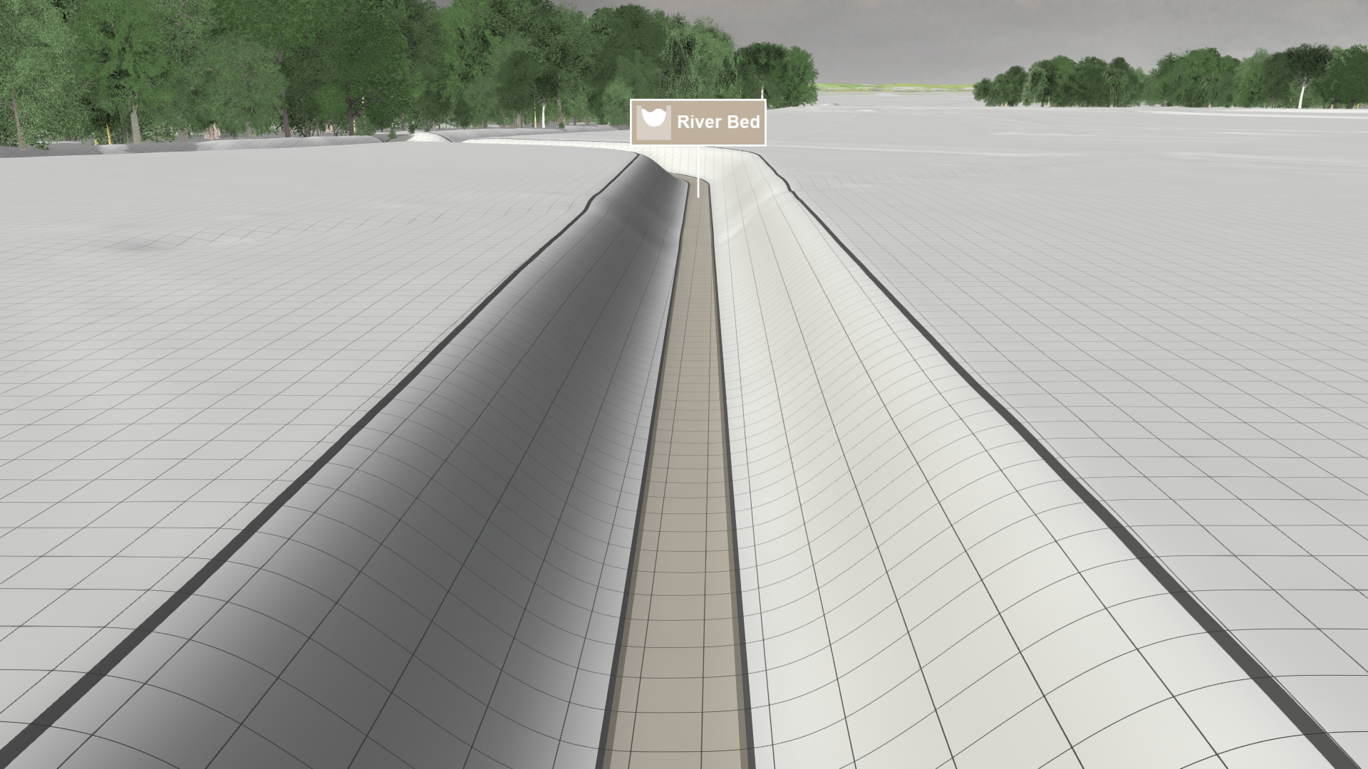 Bed with sine interpolation