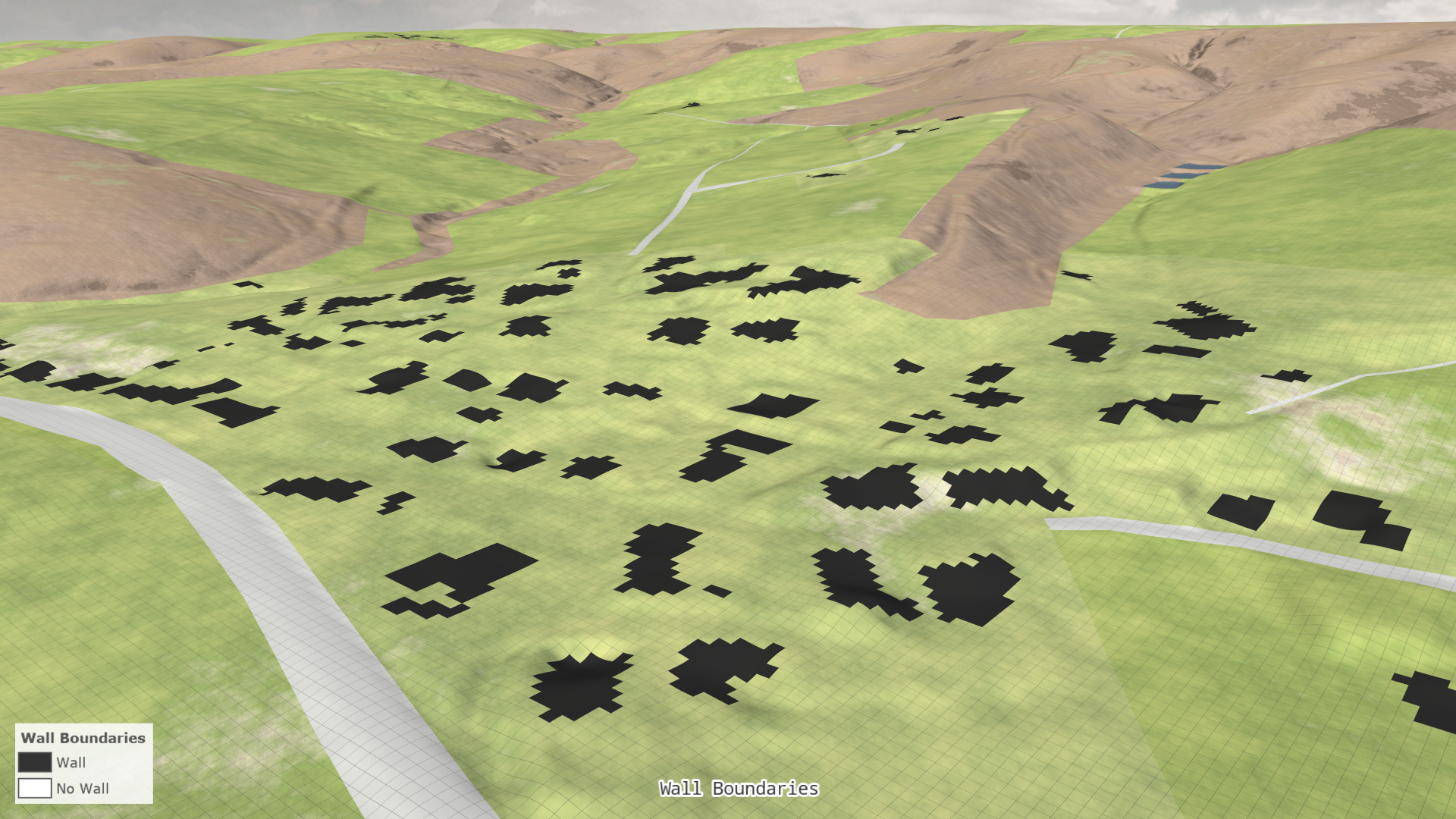 Wall Boundaries (Rasterized on Simulation Grid)