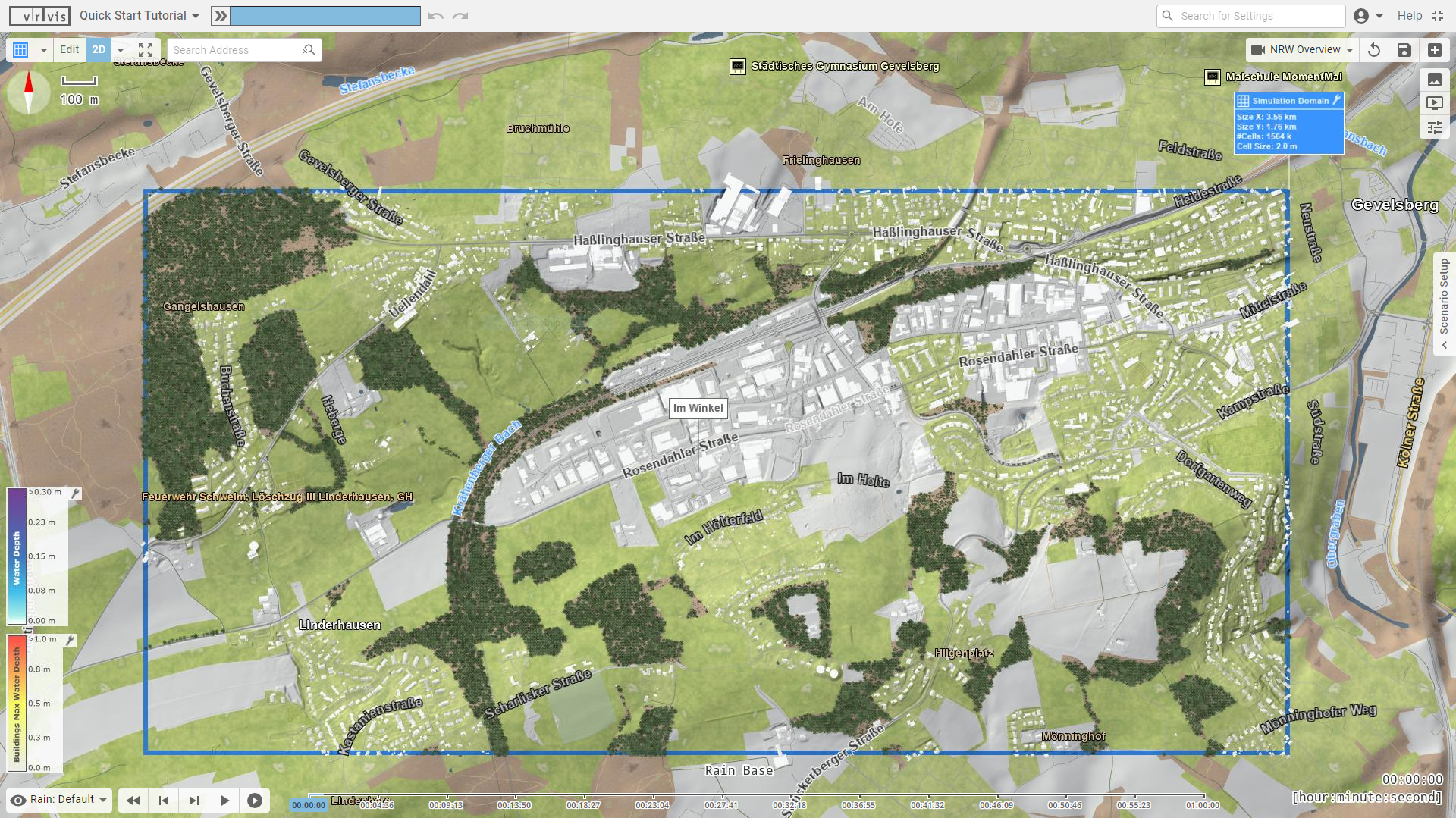 Model is ready for simulation and visualization Simulation Domain Applied