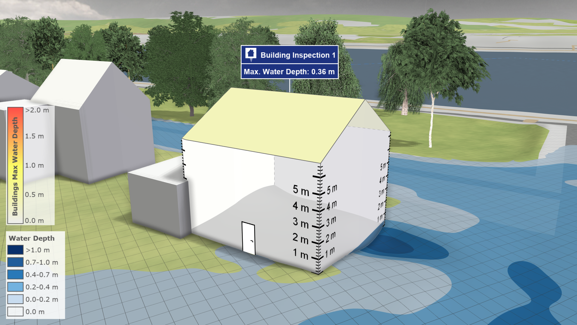 Inspection of a building