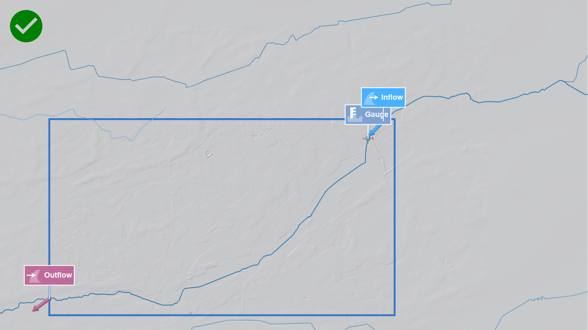Gauge at the edge of the domain