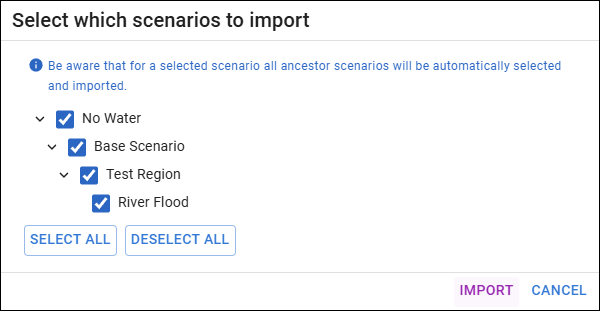 Scenarios to import Scenarios to Import