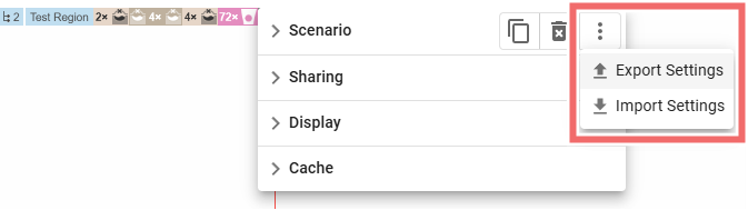 Settings export Settings Export
