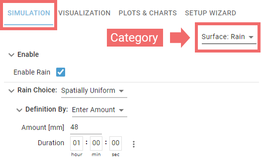 Simulation Settings 1