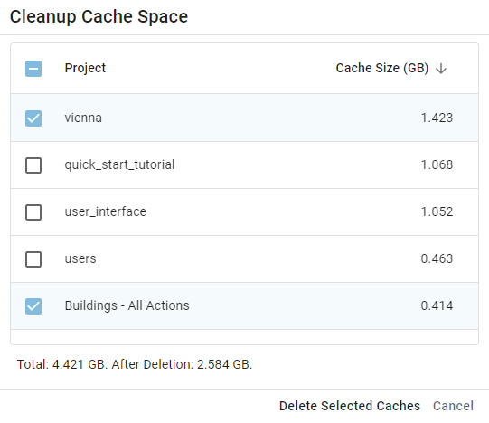 Cleanup Cache Space Project Management 8