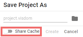Save As - Share Cache Project Management 7