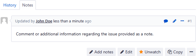 Issue note Issue Note Image